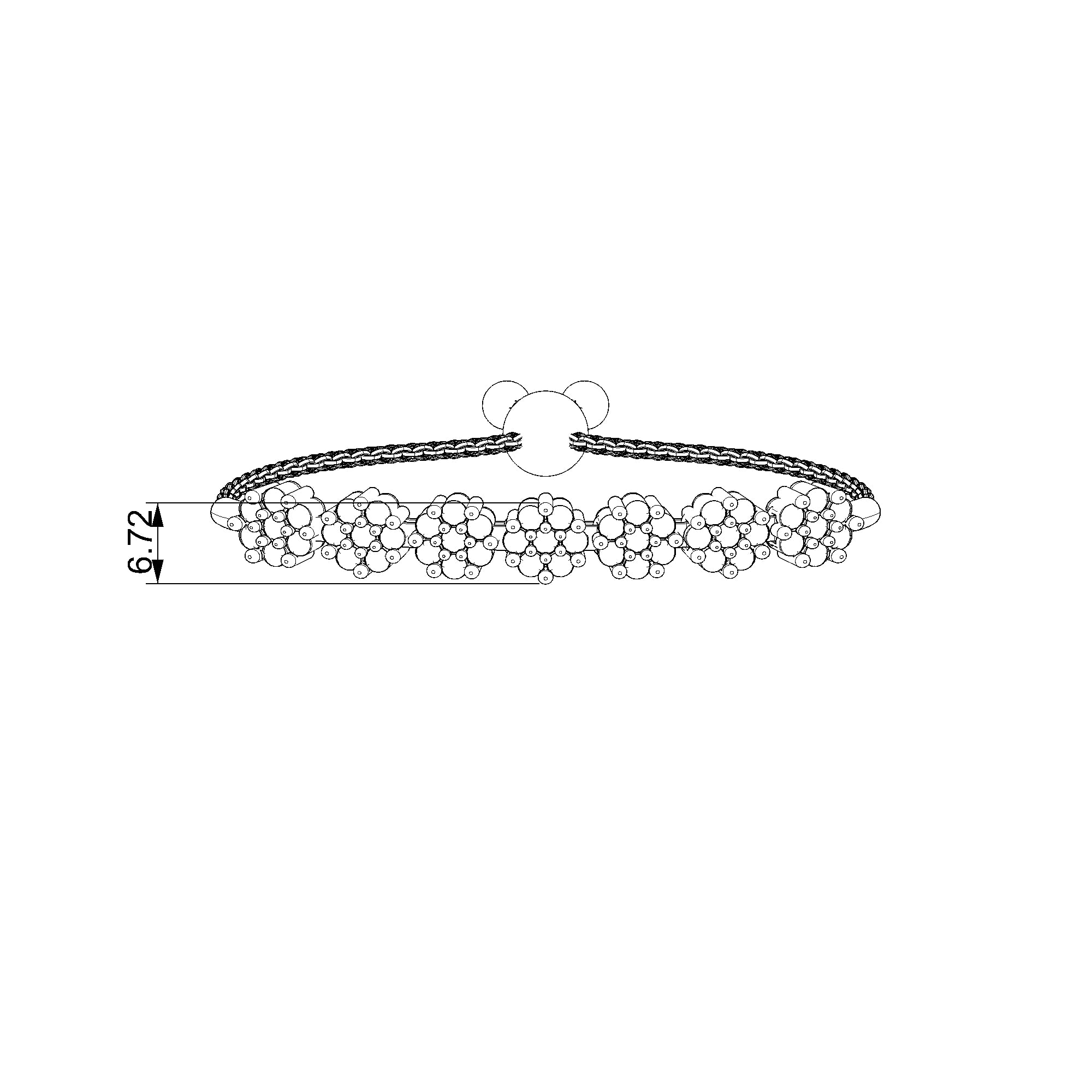 Pargold Solid Gold Timeless Elegance Gemstone Bracelet-Static