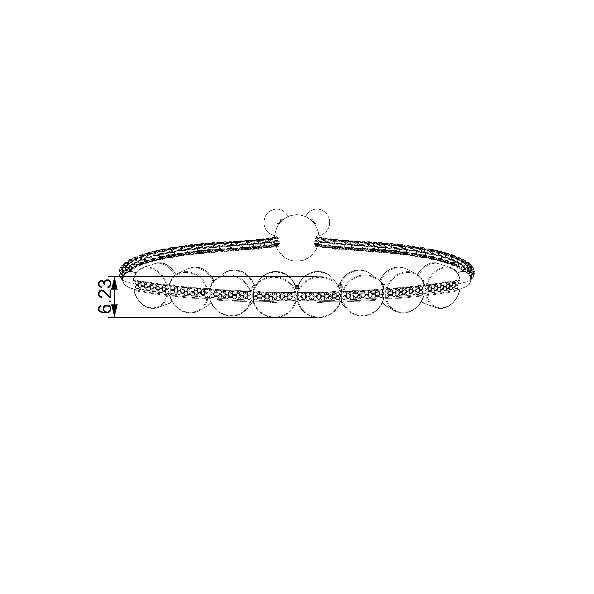 Pargold Solid Gold Exquisite Gemstone Bracelet-Static