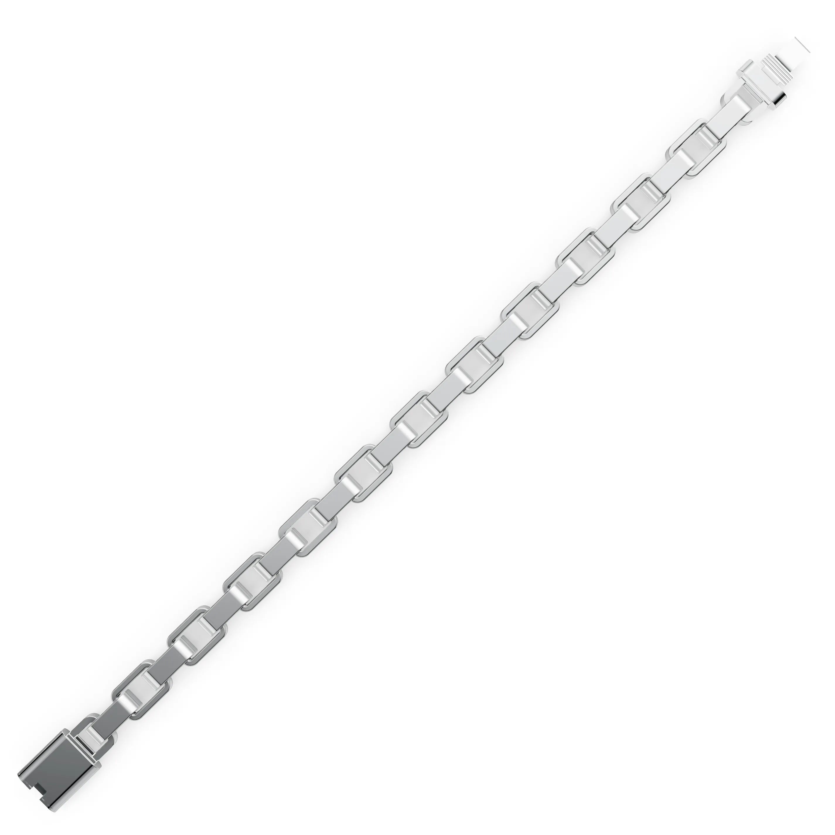 Pargold Solid Gold Golden Elegance Link Bracelet -Silver_Static_Silver