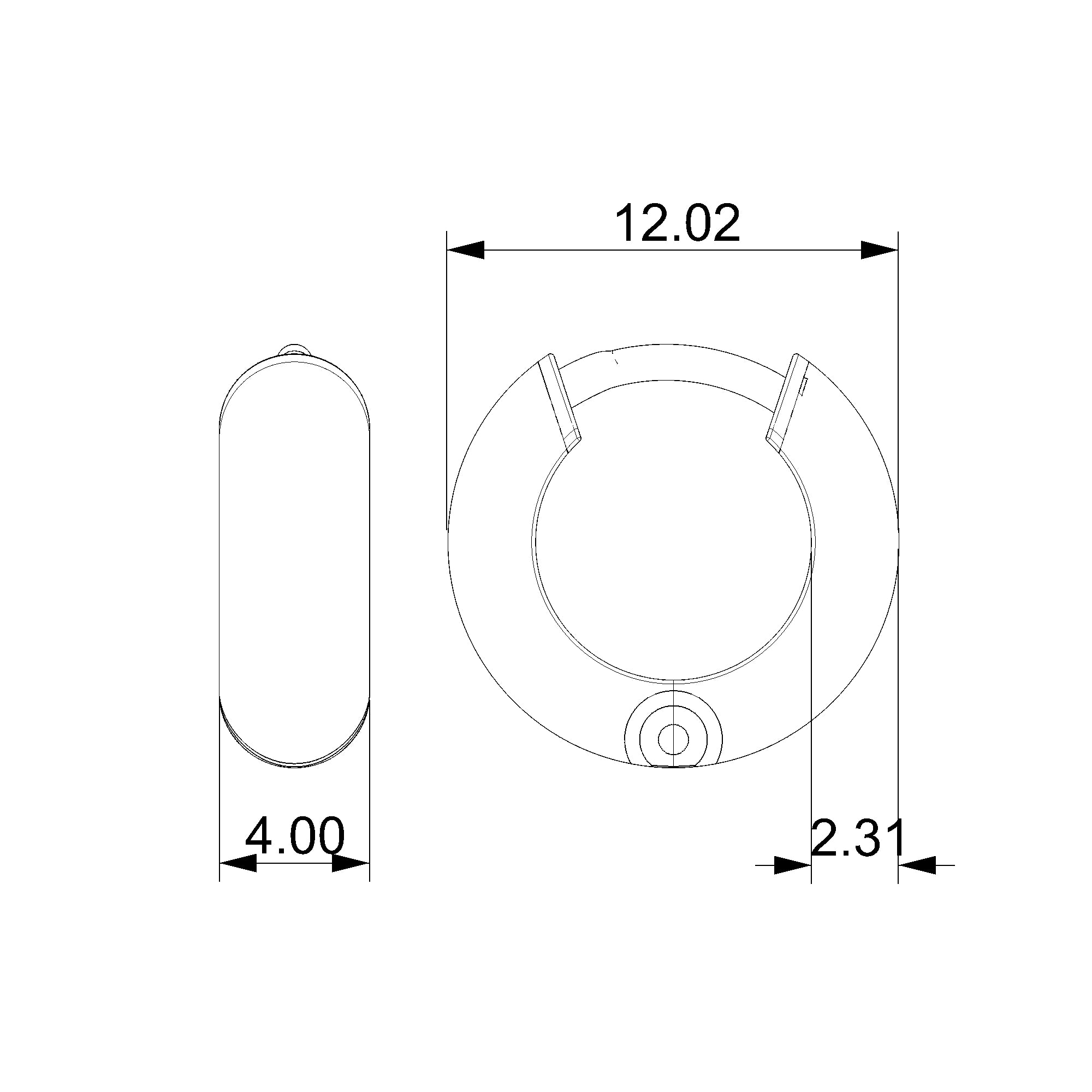 Pargold Solid Gold Classic Gold Hoop Earrings - Thick - Small Size-Static