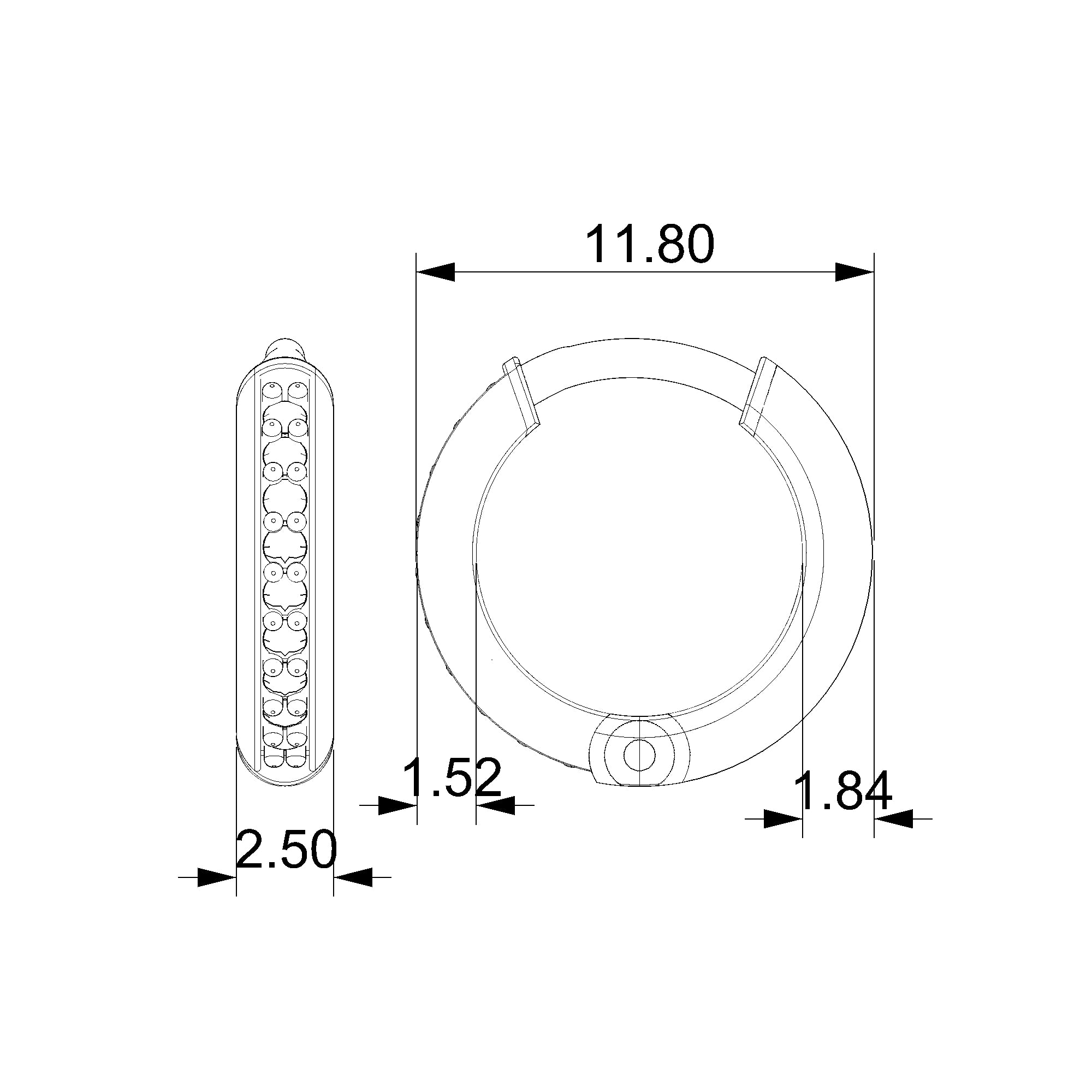 Pargold Solid Gold Exquisite Radiant Gemstone Hoops-Static