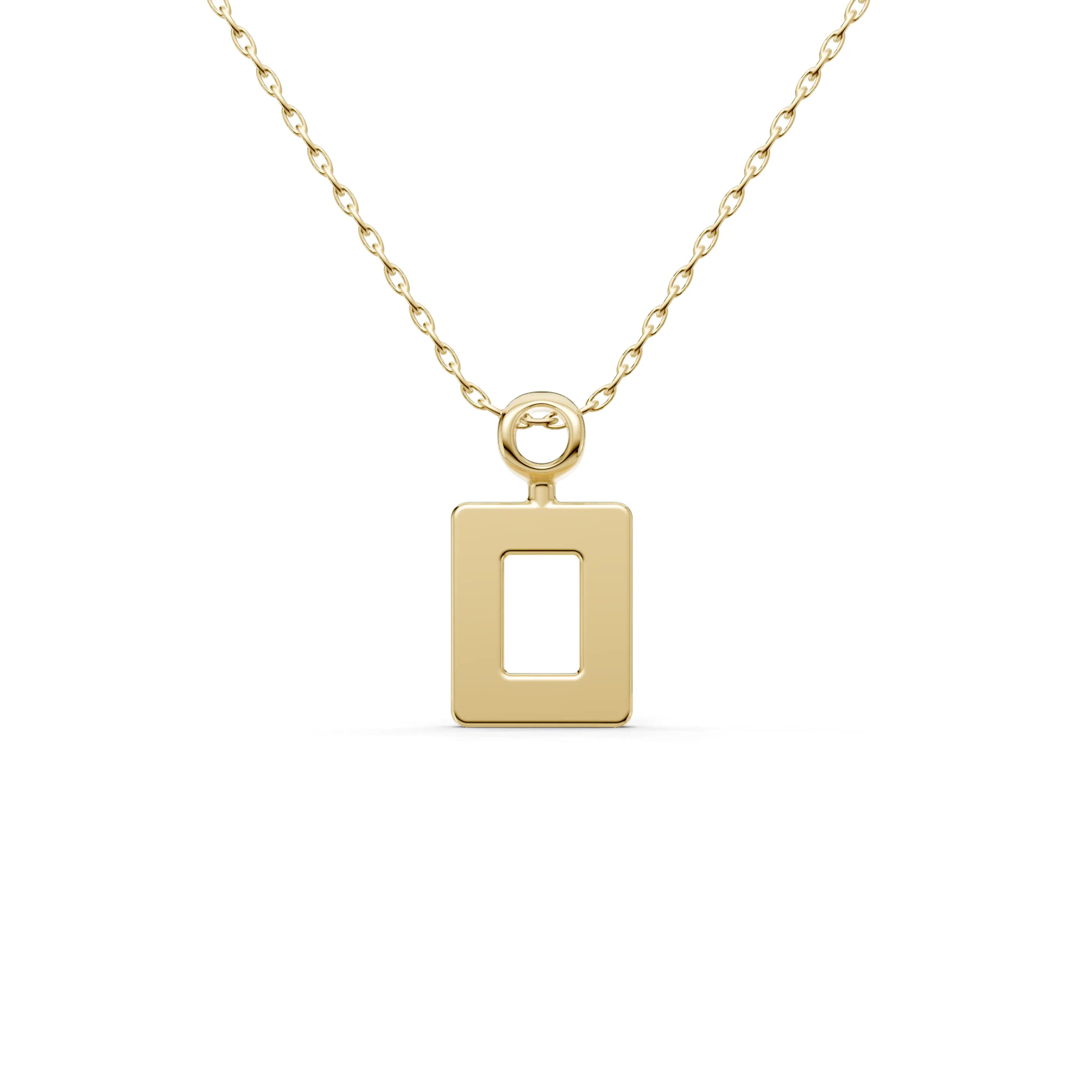 Pargold Solid Gold Classic Elegance Geometric Pendant -Gold_Static_Gold
