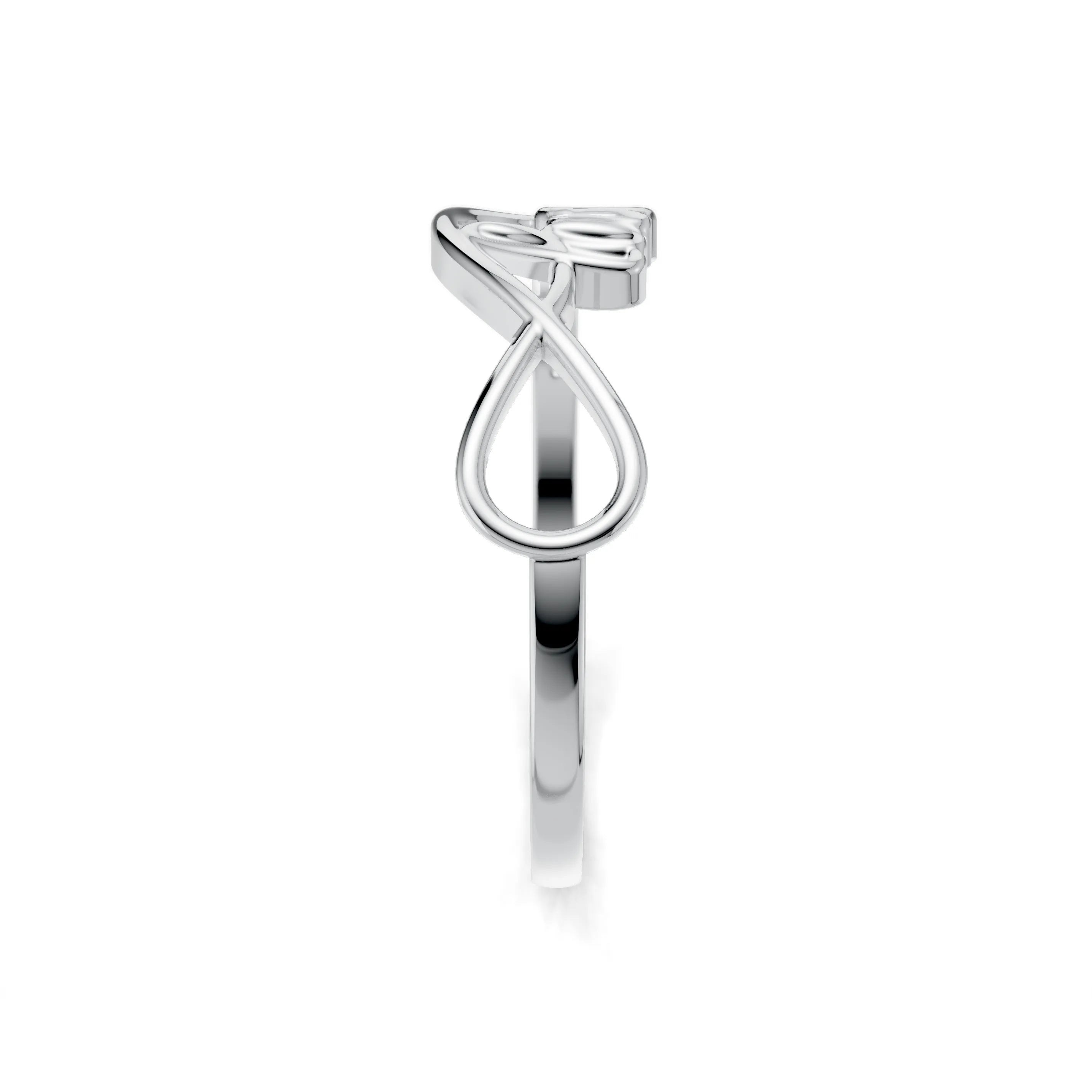 Pargold Solid Gold Infinite Love Luxe Ring -Silver_Static_Silver
