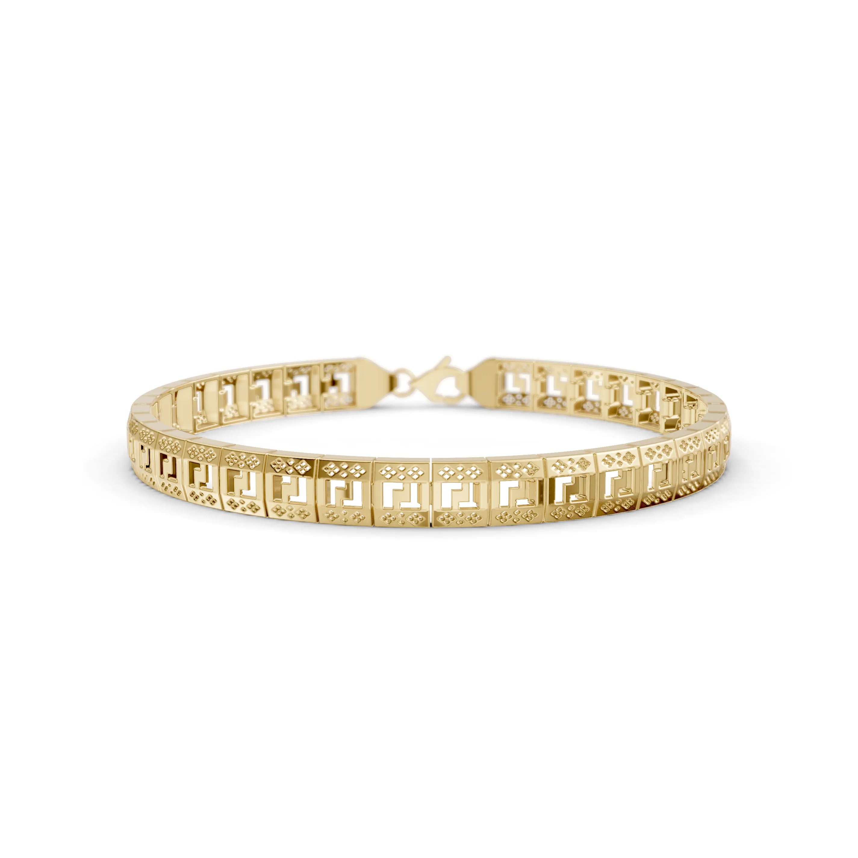 Pargold Solid Gold Elegance Redefined: Exquisite Gold Bracelet -Gold_Static_Gold