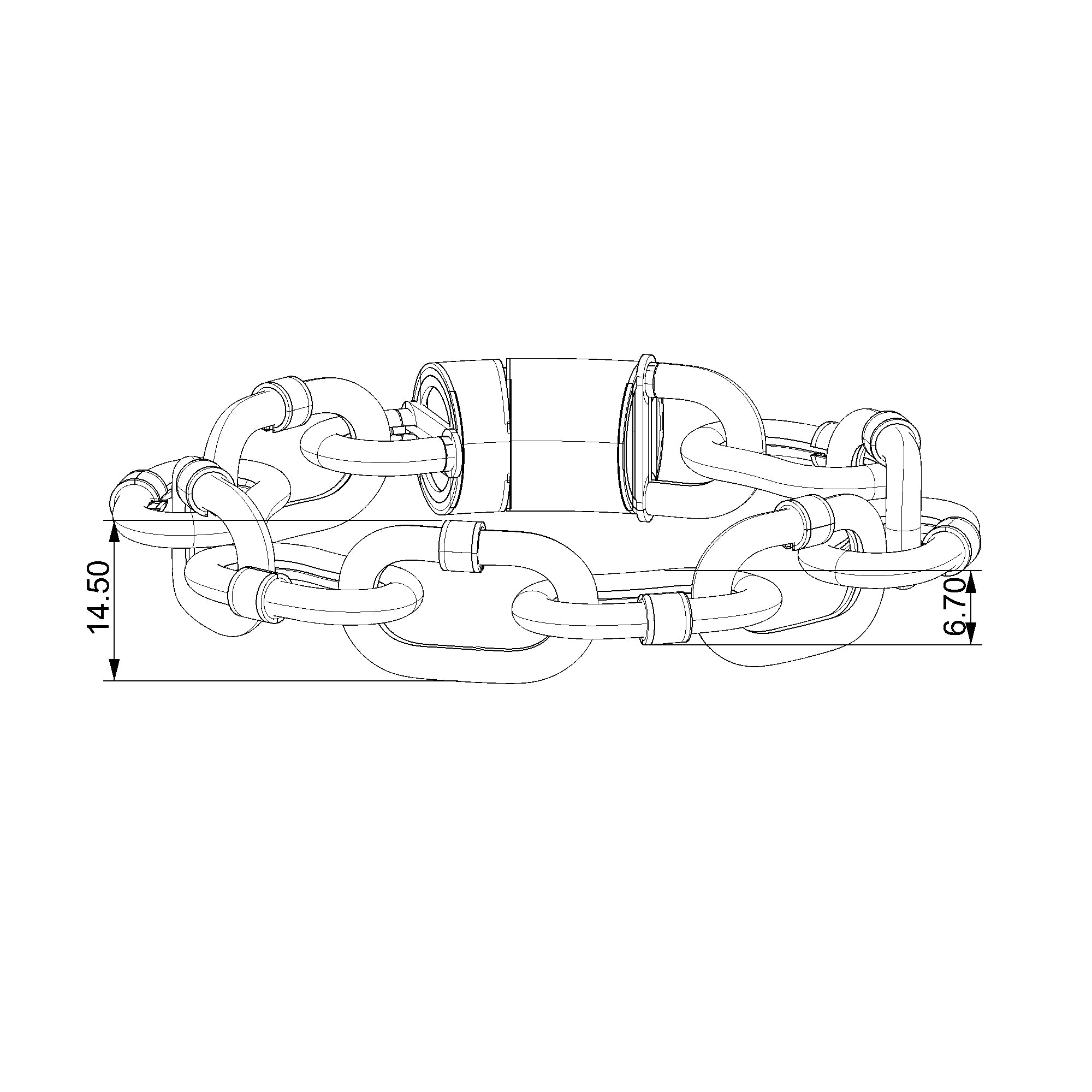 Pargold Solid Gold Majestic Link Elegance Bracelet-Static