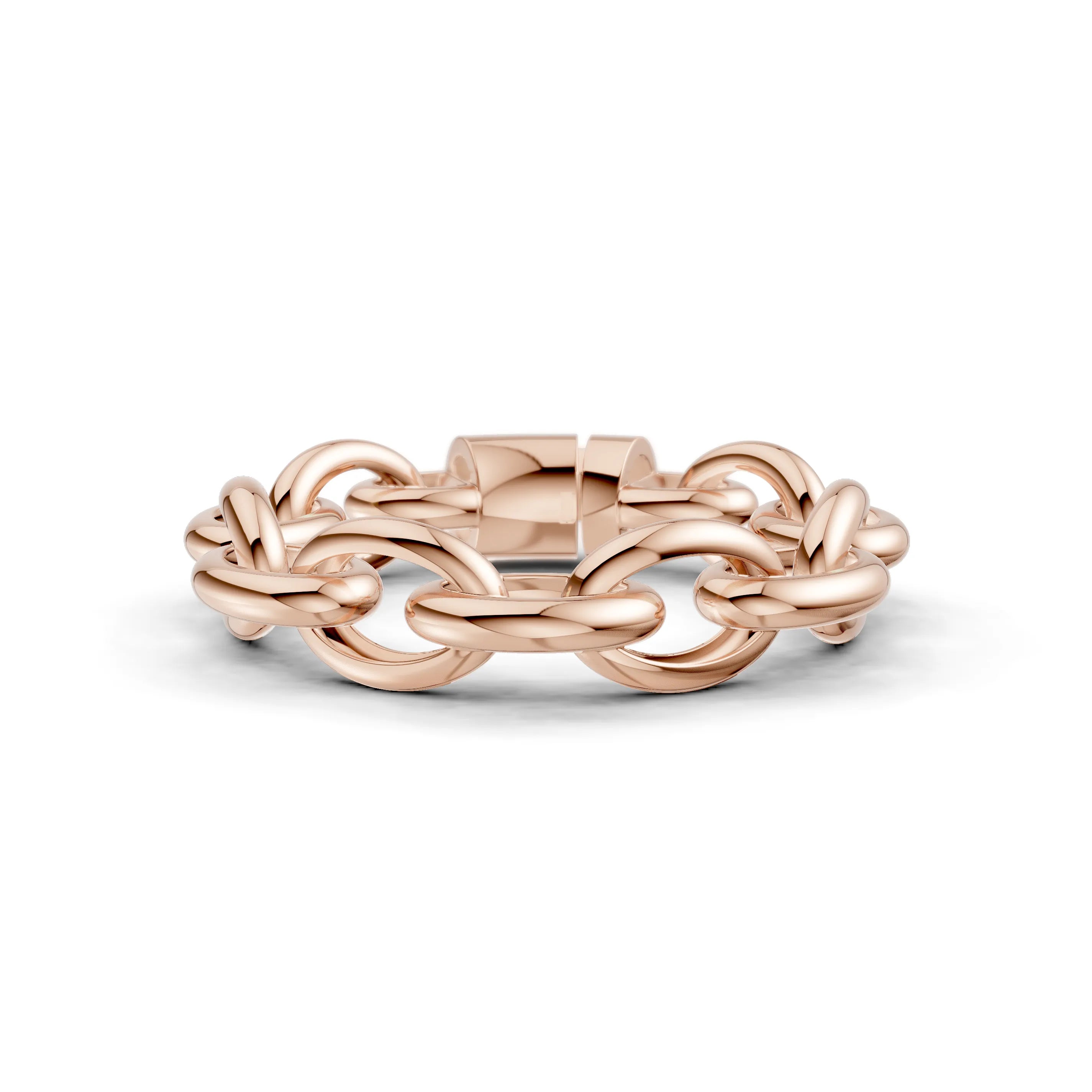 Pargold Solid Gold Elegant Interwoven Gold Bracelet -Rose_Static_Rose