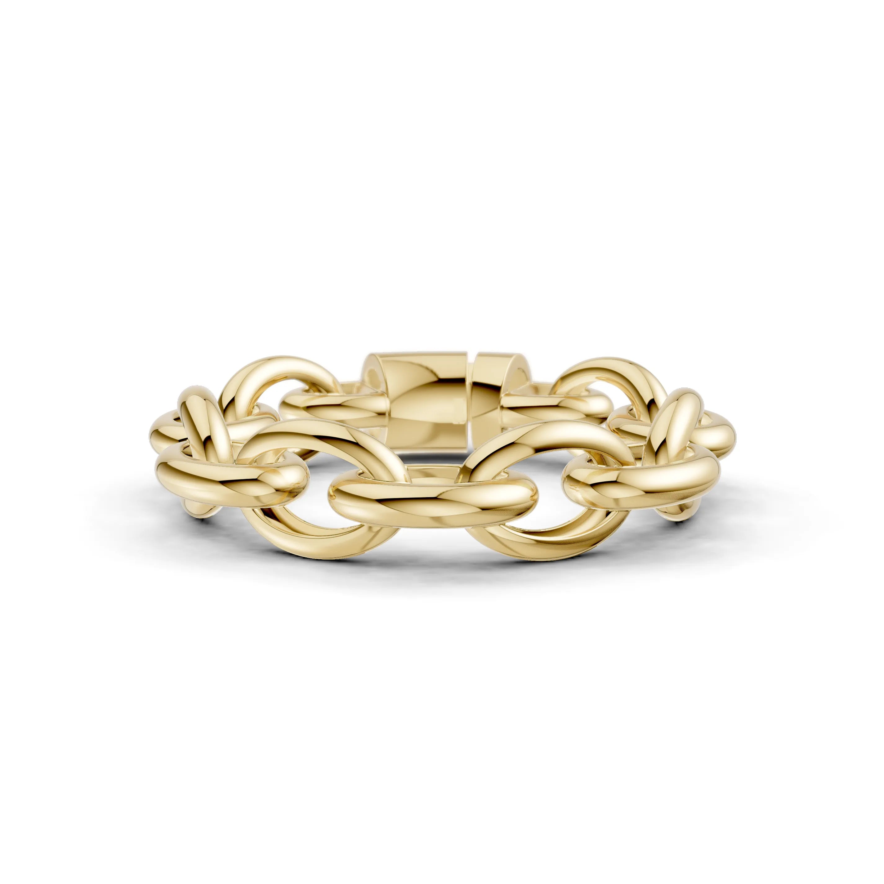 Pargold Solid Gold Elegant Interwoven Gold Bracelet -Gold_Static_Gold