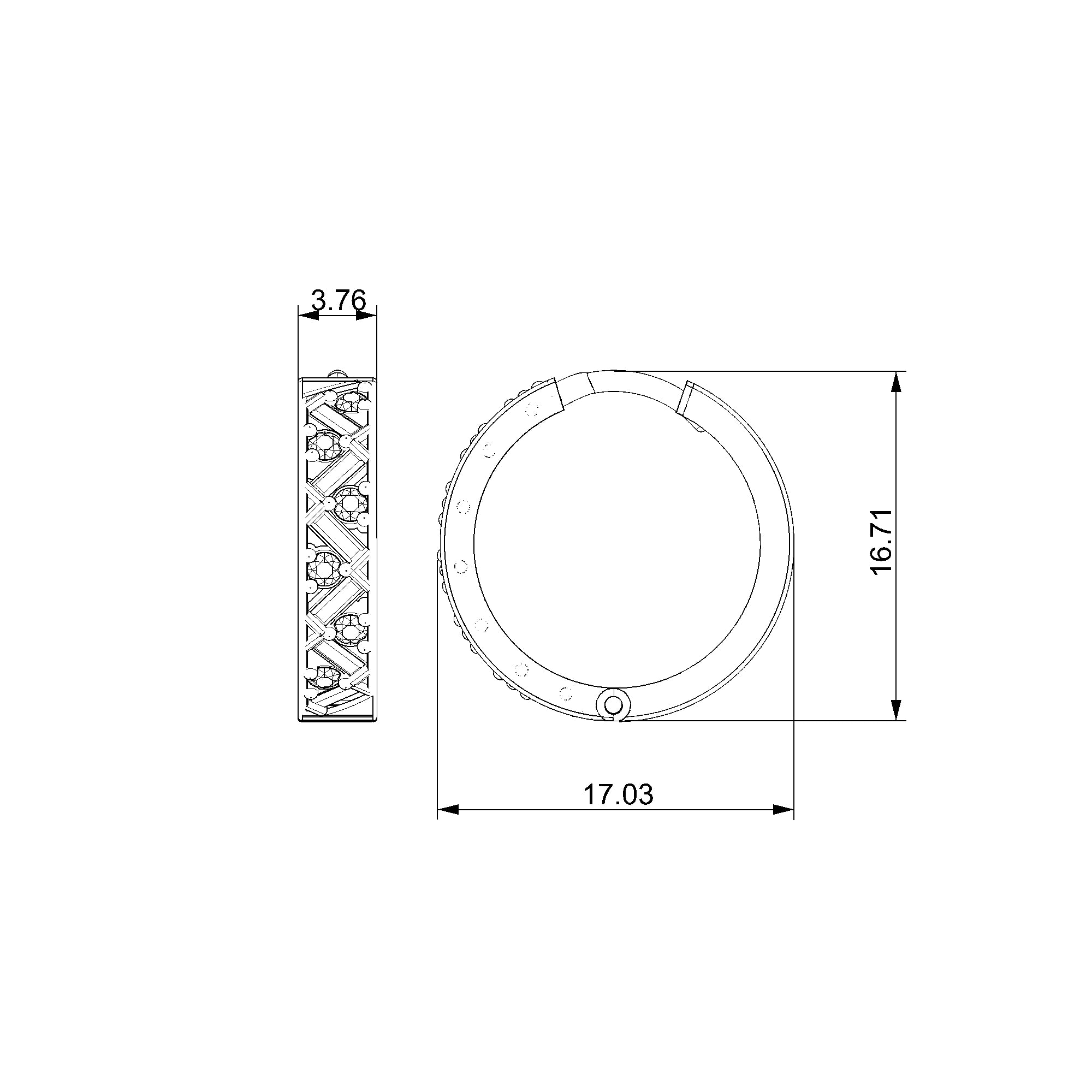 Pargold Solid Gold Geometric Allure Hoop Earrings-Static