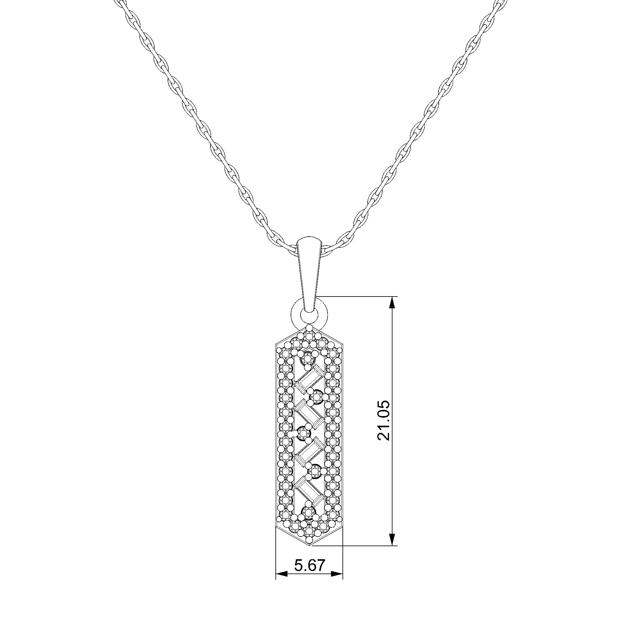 Pargold Solid Gold Radiant Elegance Pendant-Static